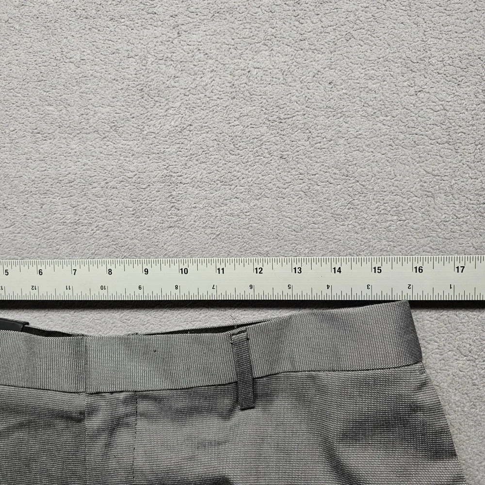 NWT Banana Republic Mens Slim Fit Gray Non-Iron Stretch Cotton Dress Pants 36x32